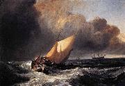 Joseph Mallord William Turner Dutch Boats in a Gale Spain oil painting artist